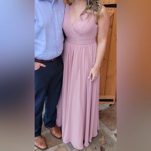 Azazie Kora Size 8 Dusty Rose